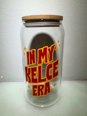 In My Kelce Era 20oz Glass Beer Can