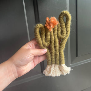 Handmade Macrame Cactus Small