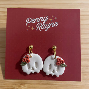 Spooky Collection - Skull Dangle Earrings 8