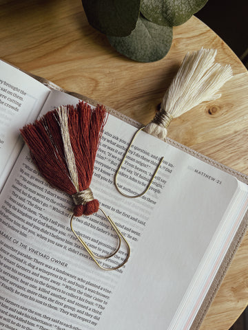 Macrame Tassel Bookmarks