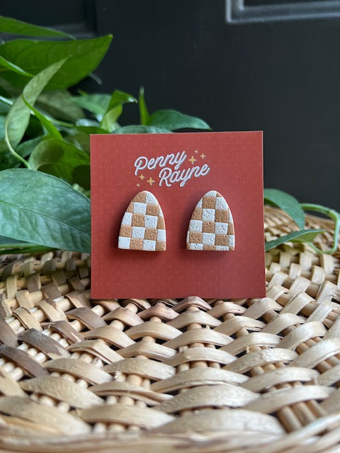 Checkerboard Collection - Stud Earrings 1