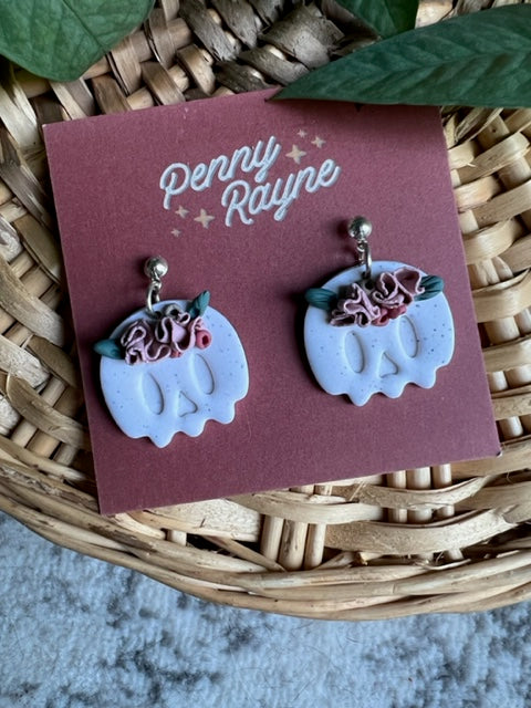 Spooky Collection - Skull Dangle Earrings 2